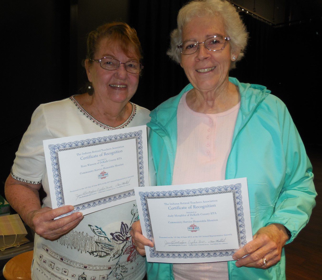 Retired teachers honored